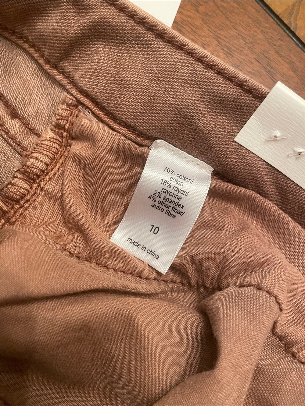 Maurices Women's High-Rise Cropped Wide Leg in Light Brown M91 - Picture 7 of 9